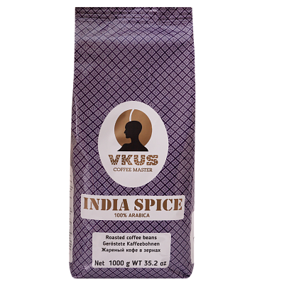 Кофе в зернах VKUS India Spice, 1000 г